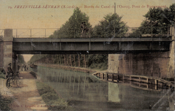 29. FREINVILLE-SÉVRAN (S.-et-O.) — Bords du Canal de l'Ourcq. Pont de Rougement